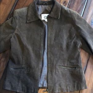 Brown suede jacket